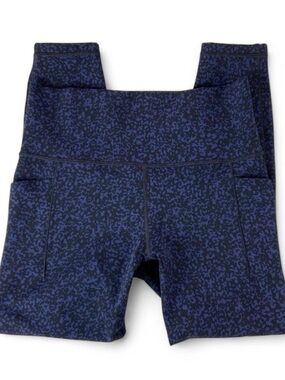 Athleta Salutation Stash Pocket Gravel Tight Leggings Blue/Black EUC Active MP